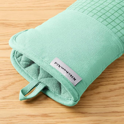 KITCHENAID Gourmet Series Gridlines Oven Mitts 2-Pack Set, Heat Resistant up to - Image 6