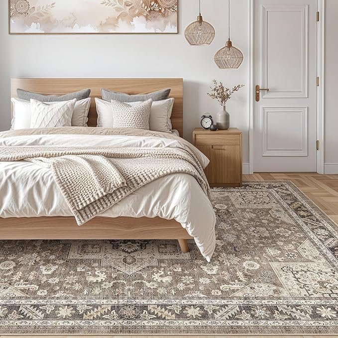 Vintage Living Room Area Rug 5x7 - Image 7