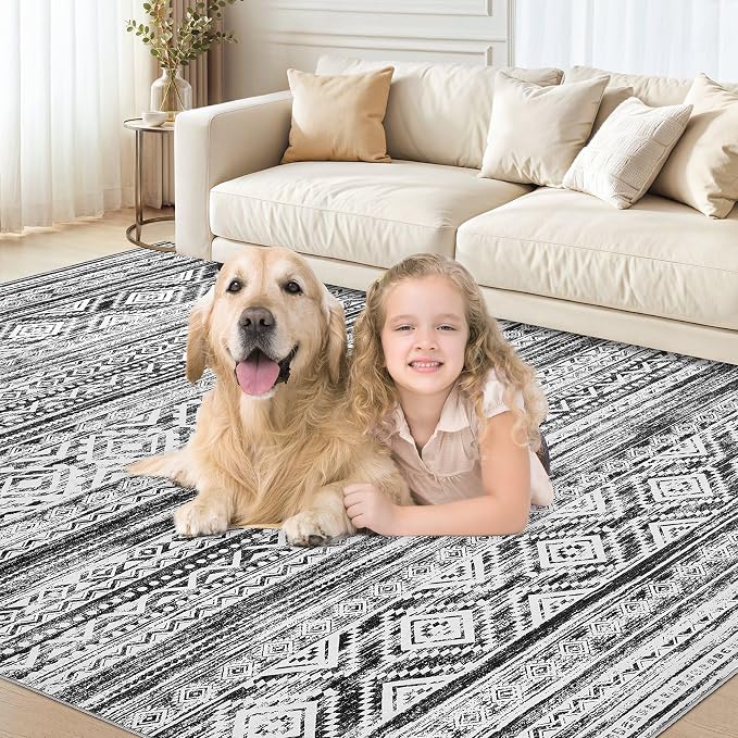 cotiled 10x13 Area Rugs Living Room Rug: Washable Boho Rugs - Image 7