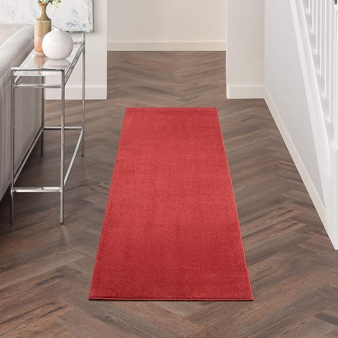 Nourison Home Nourison Essentials Brick Red 2'2" x 10' Area Rug by NourisonHome