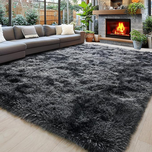 8x10 Area Rugs for Living Room, Ultra Soft Fluffy Large Shaggy Rug Carpet for by Awaytail