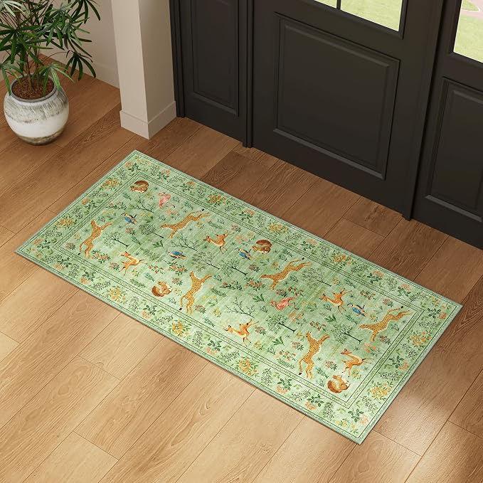 DUKINO 2x4 Rug for Hallway, Washable Kitchen Runner Rug - Image 6