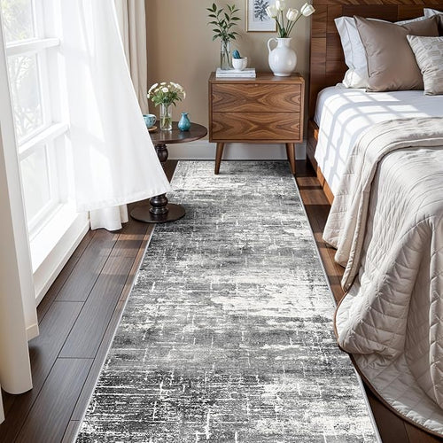 2x8 Washable Hallway Runner Rug: Abstract Stain Resistant Kitchen Rugs by HYHAOYUNLAI