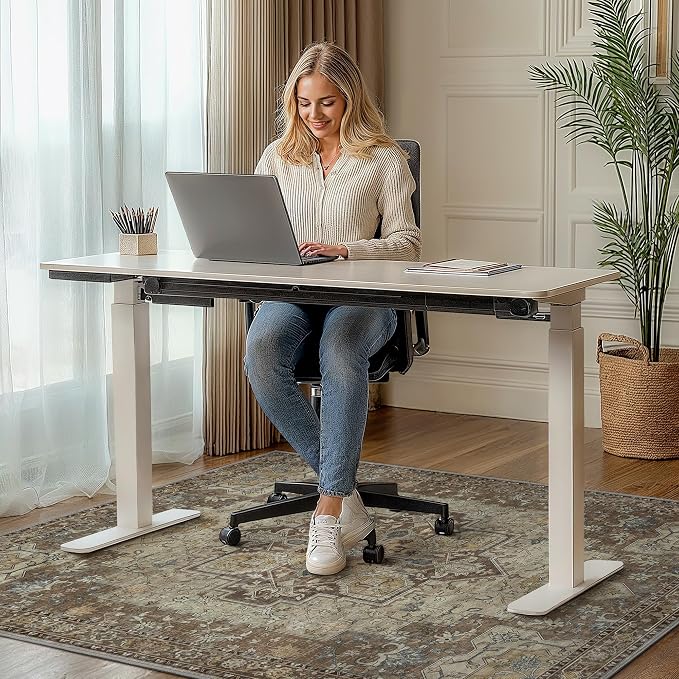 36"x48" Office Chair Mat for Hardwood Tile Floor, Under Desk Carpet Protector - Image 2