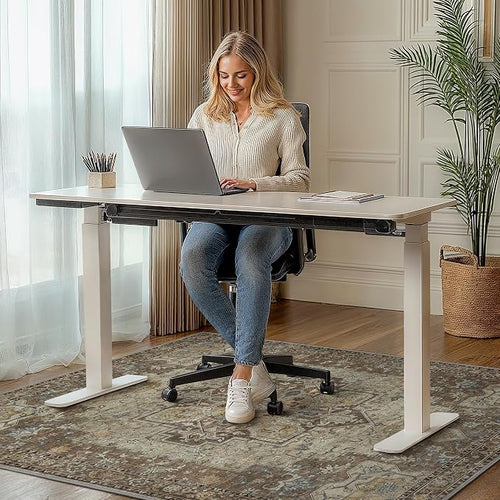 36"x48" Office Chair Mat for Hardwood Tile Floor, Under Desk Carpet Protector - Image 2