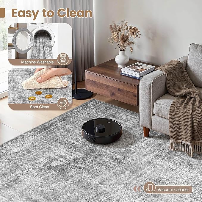 Washable 9x12 Area Rug for Living Room - Image 2