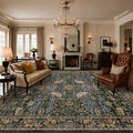 7x10 Green Washable Kitchen Table Rug by HazoHaus