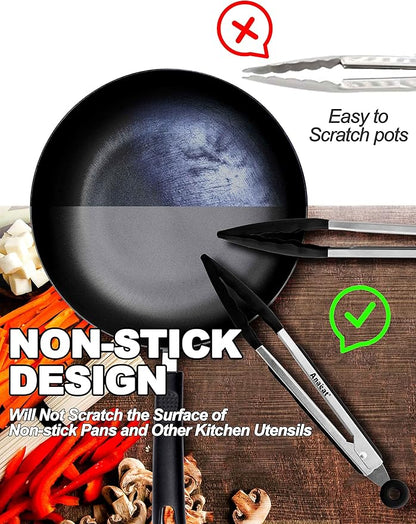 Anaeat Non-Stick Silicone Locking Tong - Image 3