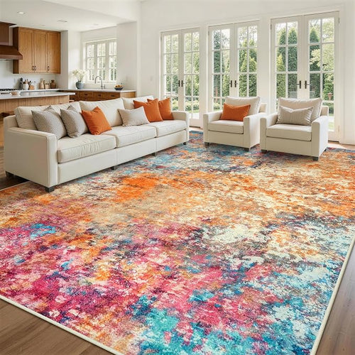 10x14 Area Rugs for Living Room Rug Washable: Abstract Large Rug Indoor Modern by Aelenmu