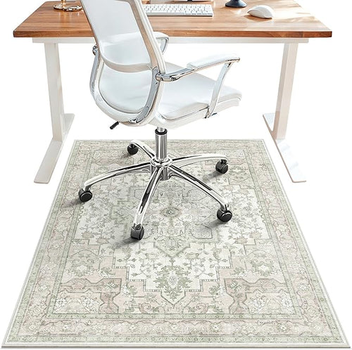 36"x48" Office Chair Mat for Hardwood Tile Floor, Under Desk Carpet Protector by BESBLEE