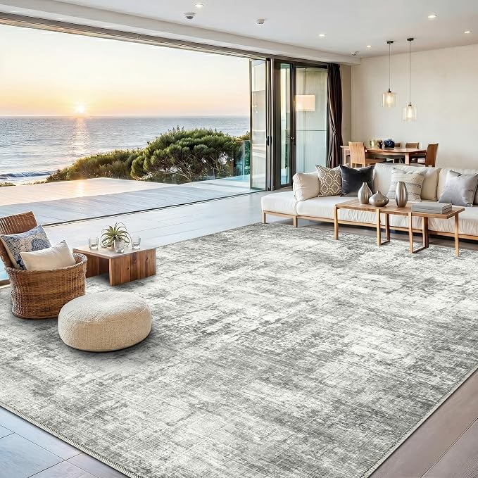 8x10 Area Rugs Washable Living Room Rug-No Slip Soft Carpets Modern Abstract by Unknown
