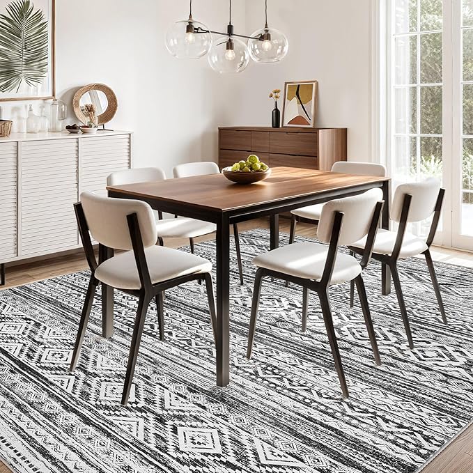 cotiled 10x12 Area Rugs Living Room Rug: Washable Boho Rugs - Image 5