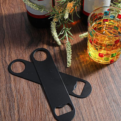 20 Pack Flat Bottle Opener, 7 Inch Stainless Steel Black Speed Opener Bulk - Image 7