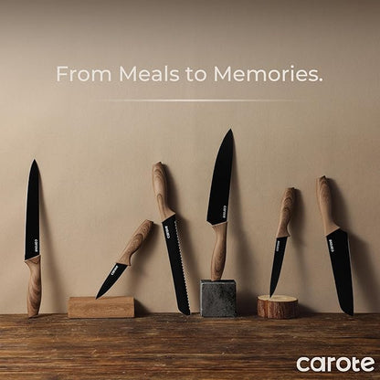 CAROTE 12PCS Knife Set, Stainless Steel Kitchen Knife Set - Image 7
