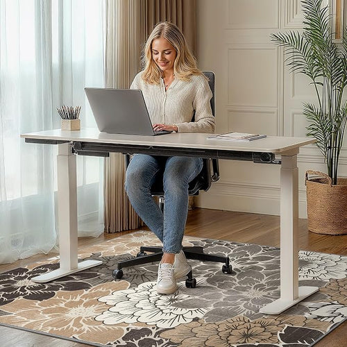 36"x60" Office Chair Mat for Hardwood Tile Floor, Under Desk Carpet Protector - Image 2