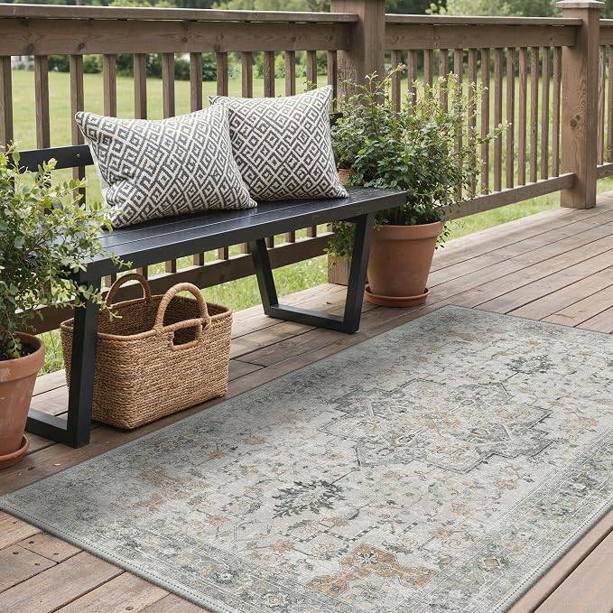 GENIMO Outdoor & Indoor Area Rug 2'x 3', Waterproof, Non-Shedding, Easy Cleaning - Image 2