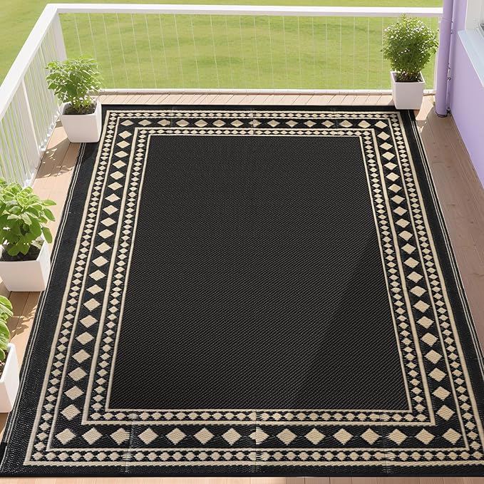 RURALITY Outdoor Rugs 5x8 Waterproof by RURALITY