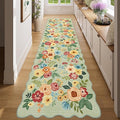 DUKINO Washable Runner Rug, 2x7 Lightweight Soft Floral Hallway Rug Runner by DUKINO