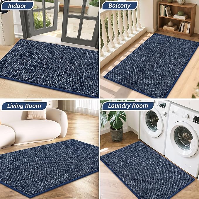 BEQHAUSE Dirt Trapper Door Mat 36" x 60", Non-Slip Washable Doormats Entrance - Image 8