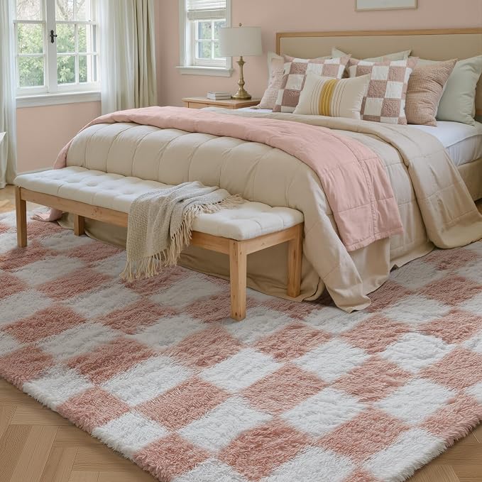 PureCozy Checkered Rug 9x12 for Living Room - Image 4