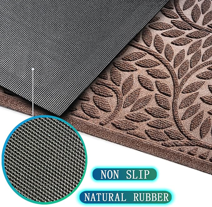 Bulijojo Front Door Mat Entrance, Durable Heavy Duty Welcome Mat, Thick - Image 5