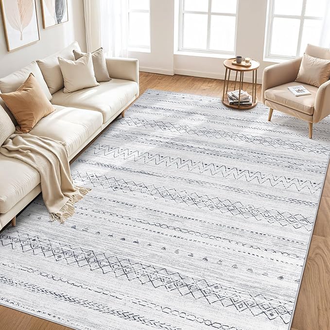 cotiled 5x8 Area Rugs Living Room Rug: Washable Boho Rugs - Image 7
