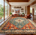SERISSA 10x12 Area Rugs for Living Room, Large Washable Non-Slip Boho Rug by SERISSAHomeDecorCollection