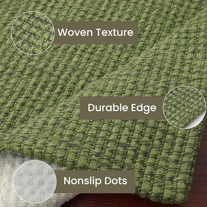 IOHOUZE Washable Runner Rug 2x10 Non Slip Rubber Backed Long Hallway Runner - Image 4