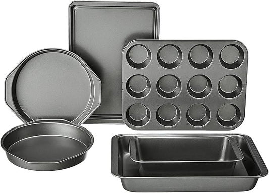 Amazon Basics 6 Piece Nonstick Carbon Steel Bakeware Set by AmazonBasics