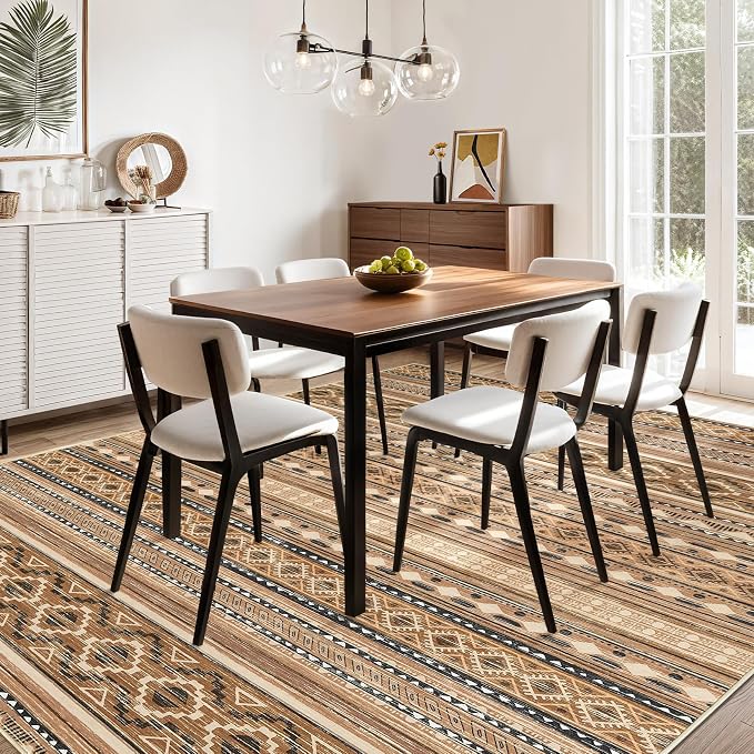 cotiled 7x9 Area Rugs Living Room Rug: Washable Boho Rugs - Image 8