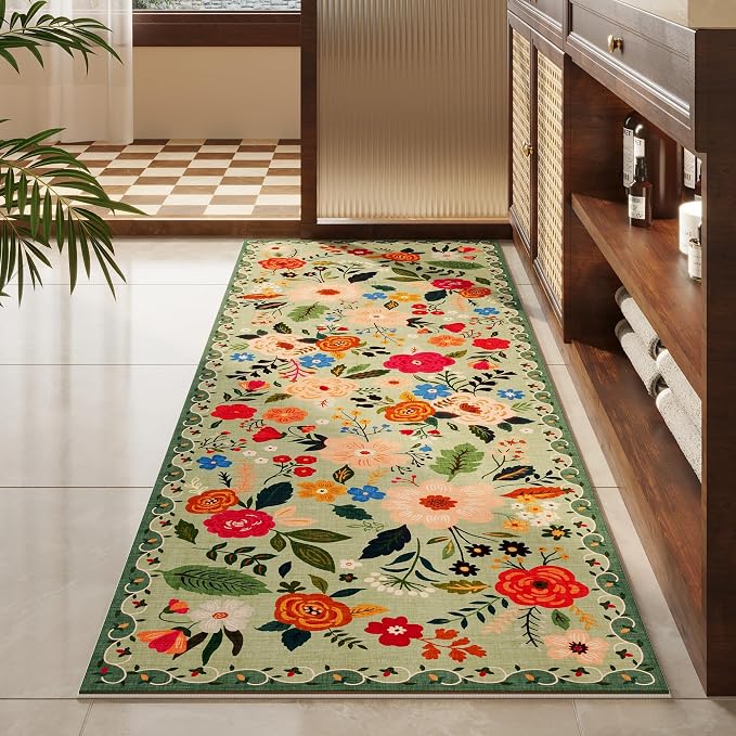 Rugcomf Runner Rug for Hallways Kitchen Rug Non Slip 2'x 6' Washable Rugs - Image 8
