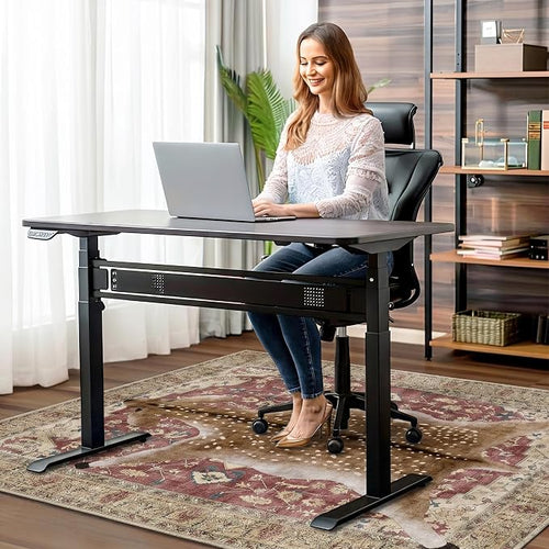 36"x60" Office Chair Mat for Hardwood Tile Floor, Under Desk Carpet Protector - Image 2