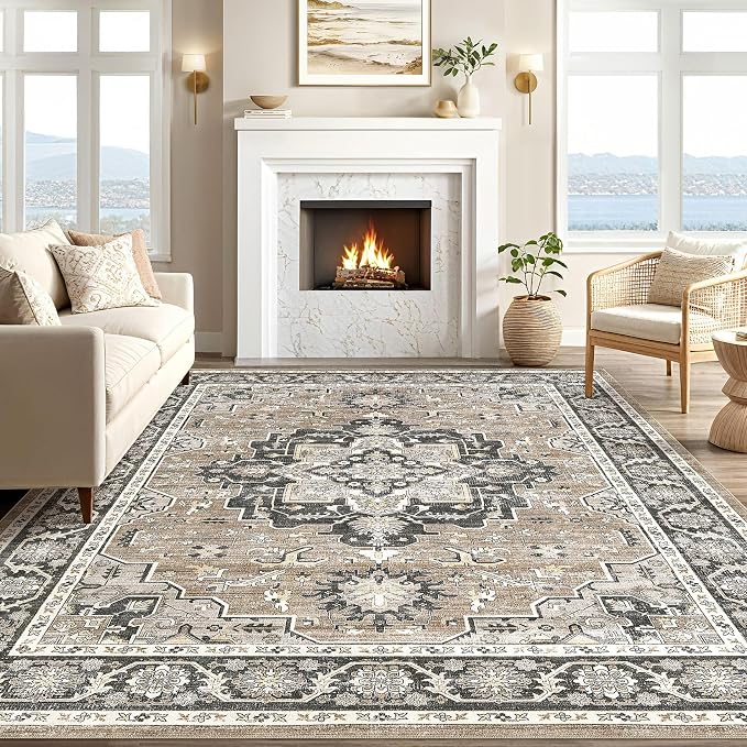 Vintage Living Room Area Rug 9x12 - Image 4