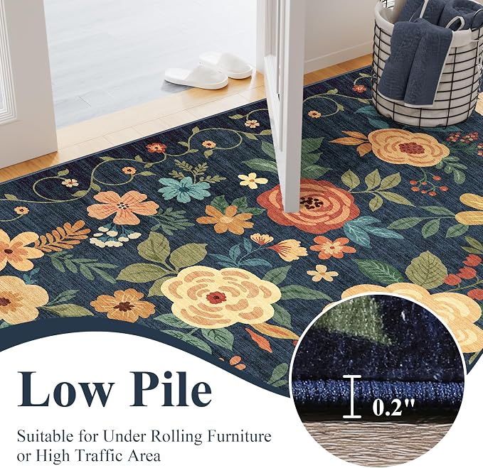 DUKINO 2x6 Runner Rug for Hallway, Washable Kitchen Runner Rug - Image 7