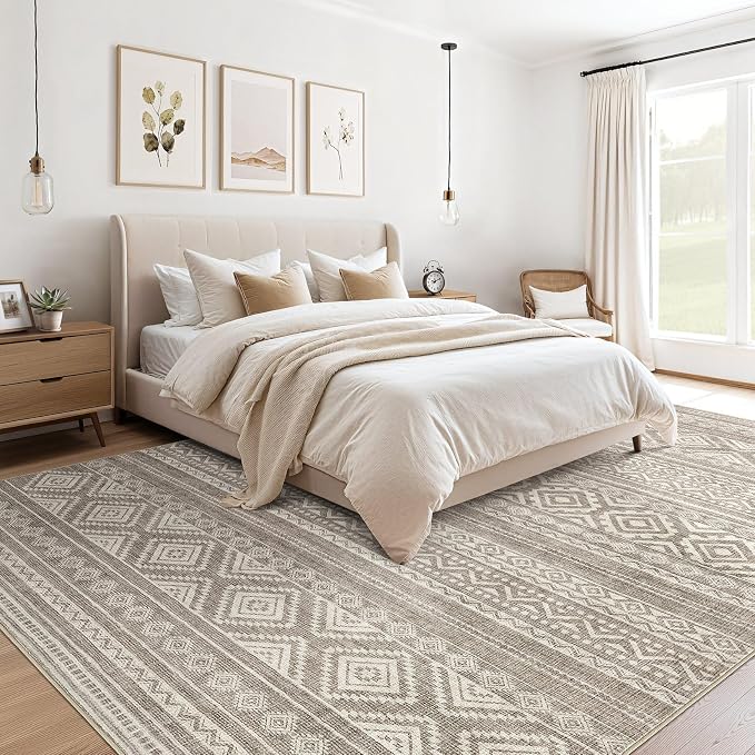 cotiled 7x10 Area Rugs Living Room Rug: Washable Boho Rugs - Image 4