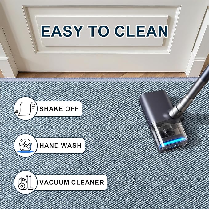 Ultra Thin Door Mat Indoor Entrance 24"x36", Low-Profile Indoor Door Mat - Image 5