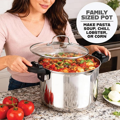 GOTHAM STEEL 8 Qt Nonstick Pasta Pot - Image 8