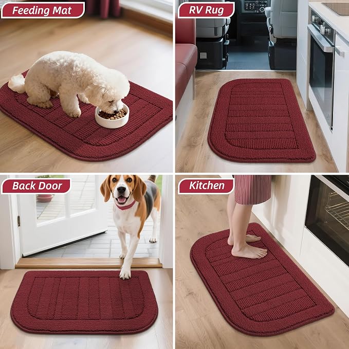 BEQHAUSE 24x36 Inch Kitchen Rug Mat Durable Kitchen Rugs Non-Slip Washable - Image 8