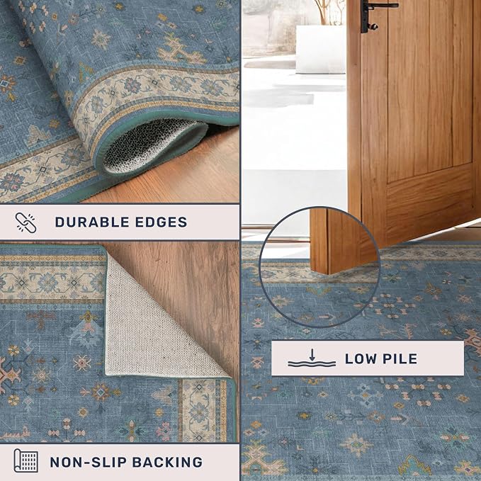 Washable 3x8 Throw Rug for Hallway - Image 4
