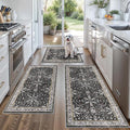 3-Piece Washable Kitchen Rug Set of 3 by BYYVOORugsforYourHome