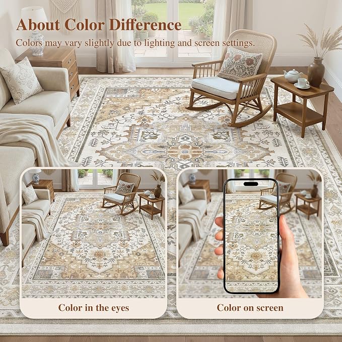 UERMEI 6x9 Area Rug for Living Room - Image 8