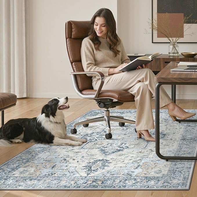 48"x72" Office Chair Mat for Hardwood Tile Floor, Under Desk Carpet Protector - Image 7