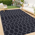 Smiry Outdoor Rug 6x9 ft, Waterproof Reversible Plastic Straw Rugs, Boho by Smiry