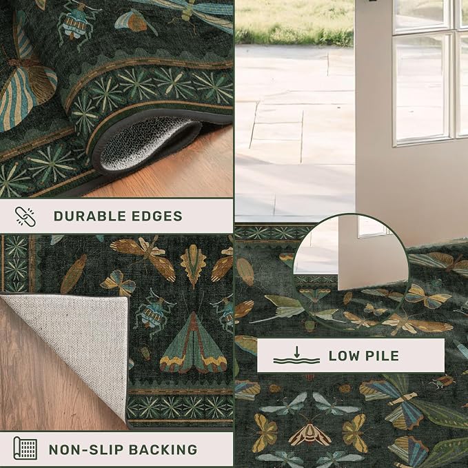 Hazo Haus Washable Insect 2x6 Runner Rug - Image 5