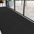Commercial Door Mat 4'x16' Charcoal, Heavy Duty Industrial Floor Mat by Unknown