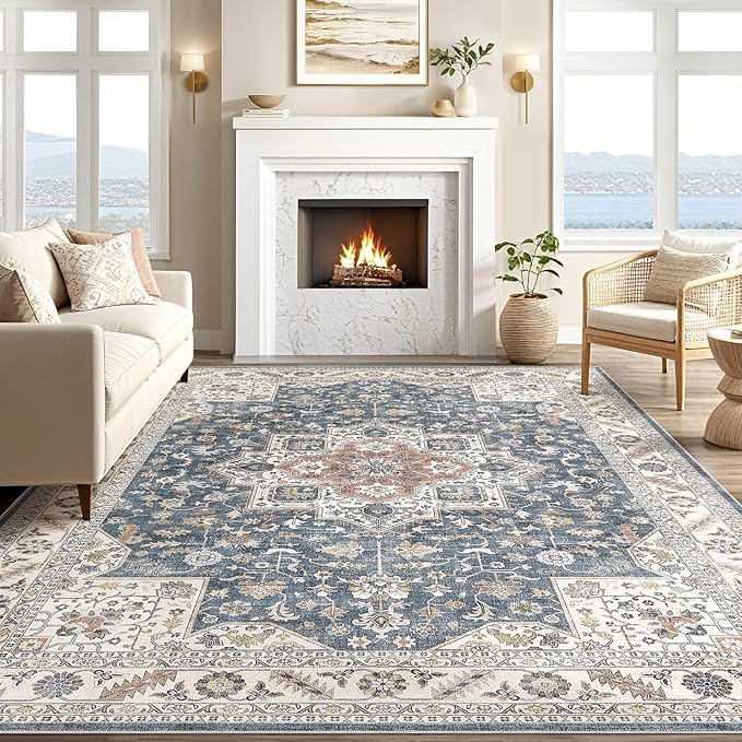 Vintage Living Room Area Rug 8x10 - Image 6