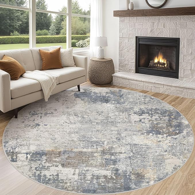 UERMEI 8ft Round Area Rug Living Room Rugs - Image 2