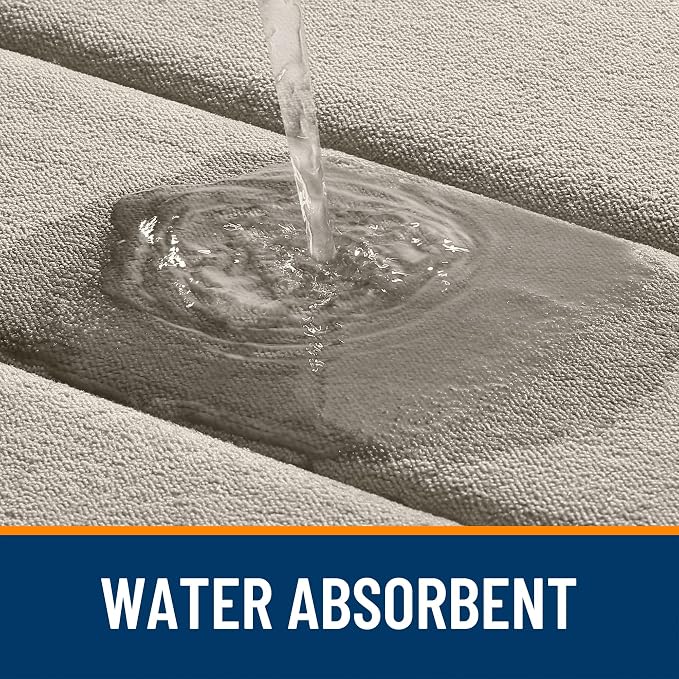 OLANLY Memory Foam Bath Mat 70x46, Super Soft Absorbent Bathroom Rugs, Quick Dry - Image 4