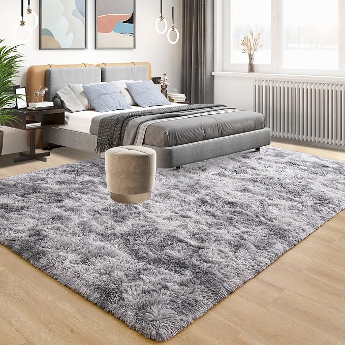 Tepook Fluffy Large Rugs for Living Room, 8x10 Area Rugs for Bedroom, Modern - Image 3