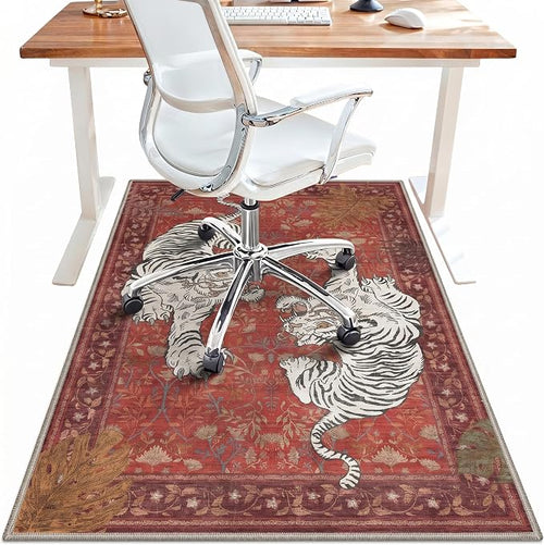 36"x60" Office Chair Mat for Hardwood Tile Floor, Under Desk Carpet Protector by BESBLEE